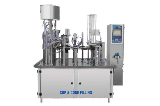 Ice Cream Cup & Cone Filling Machine